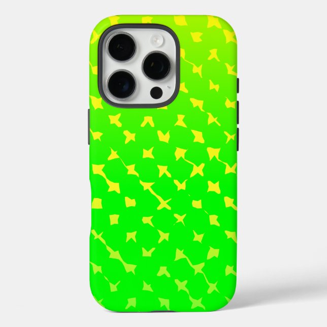 Funda iPhone 16 Pro Diseño de patrones luminosos (Reverso )