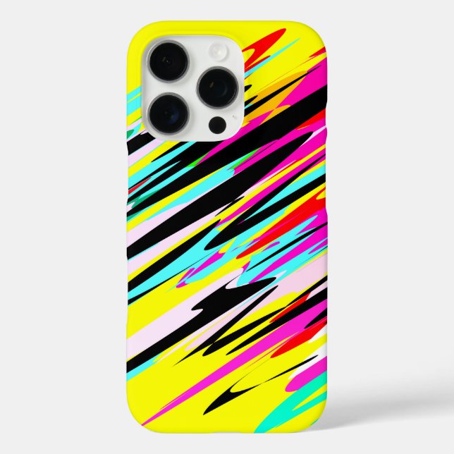 Funda iPhone 16 Pro Diseño de patrones modernos (Reverso )
