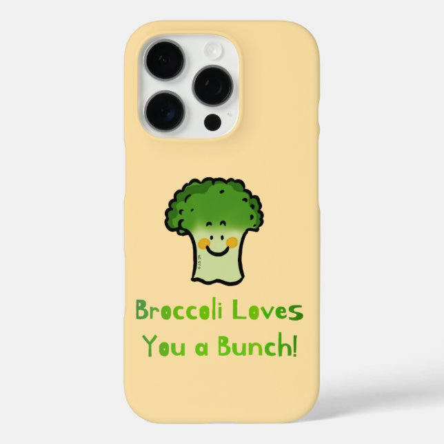 Funda iPhone 16 Pro Diseño de Personalizado Cute Broccoli Pun (Reverso )