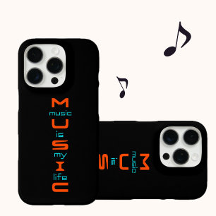 Funda iPhone 16 Pro Diseño de texto sobre música