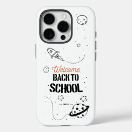 Funda iPhone 16 Pro Diseño de tipografía de vuelta al cole