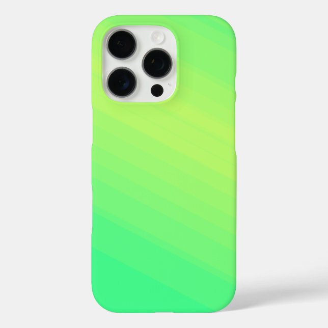 Funda iPhone 16 Pro Diseño de tonos verdes (Reverso )