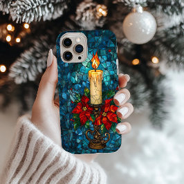 Funda iPhone 16 Pro Diseño de Velas Mantenidas por navidades