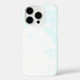 Funda iPhone 16 Pro Diseño elegante en azul claro y blanco