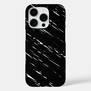Funda iPhone 16 Pro Diseño elegante en blanco y negro