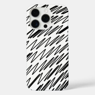 Funda iPhone 16 Pro Diseño elegante en blanco y negro