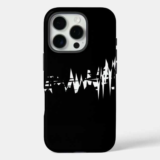 Funda iPhone 16 Pro Diseño en blanco y negro (Reverso )