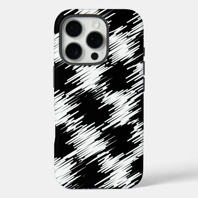 Funda iPhone 16 Pro Diseño en blanco y negro (Reverso )