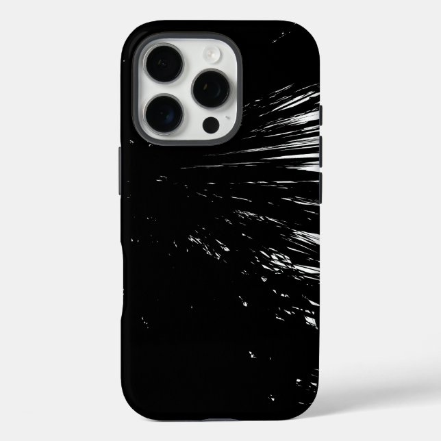 Funda iPhone 16 Pro Diseño en blanco y negro (Reverso )