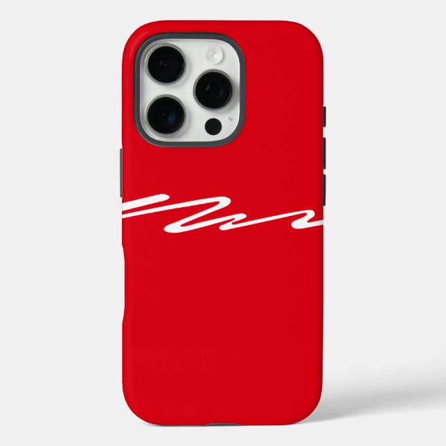 Funda iPhone 16 Pro Diseño en rojo (Reverso )
