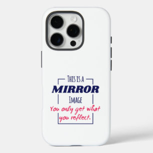 Funda iPhone 16 Pro Diseño Motivacional de Mentalidad de Reflexión en