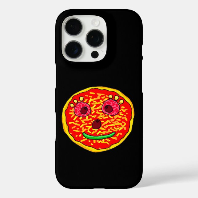 Funda iPhone 16 Pro Diseño sonriente de Ilustracion facial (Reverso )