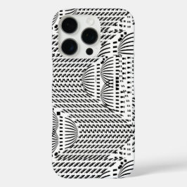 FUNDA iPhone 16 PRO DOMINIOS NEGROS Y BLANCOS