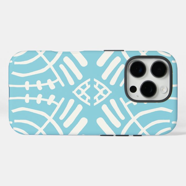 Funda iPhone 16 Pro doodle abstracto moderno (Reverso (Horizontal))