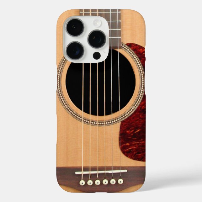 Funda iPhone 16 Pro Dreadnought Acoustic 6 String Guitar (Reverso )