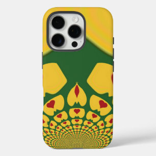 Funda iPhone 16 Pro El amor en los colores rastas: Corazones de reggae