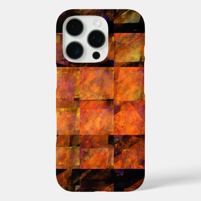 Funda iPhone 16 Pro El arte abstracto de la pared (Reverso )