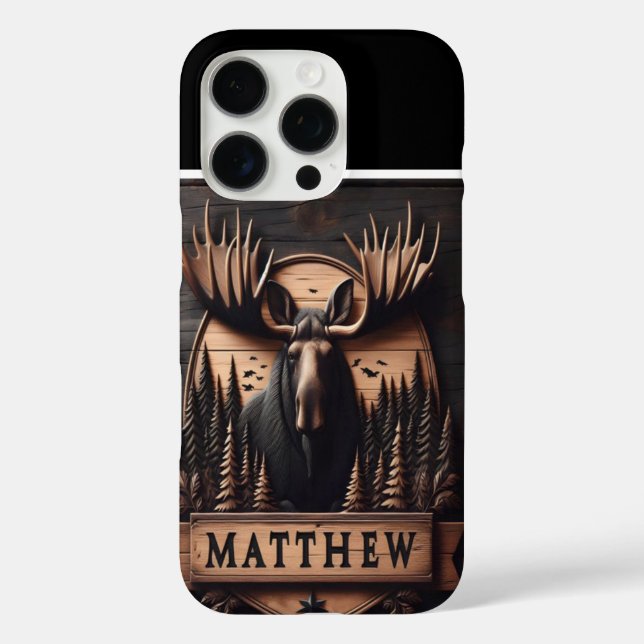 Funda iPhone 16 Pro El Escudo Moose de Matthew (Reverso )