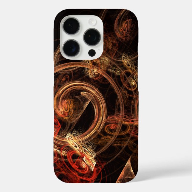 Funda iPhone 16 Pro El sonido del arte abstracto de la música (Reverso )