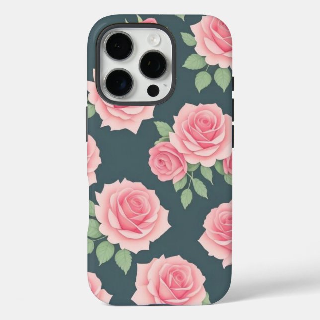 Funda iPhone 16 Pro Elegant Floral Design iPhone Case (Reverso )