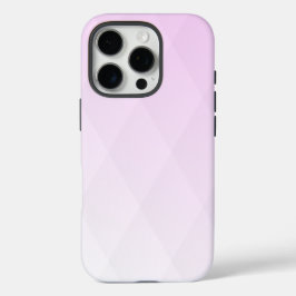 Funda iPhone 16 Pro Elegante patrón de diamantes en ómbre rosa