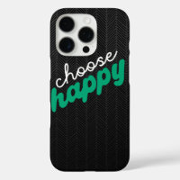 Elija el estuche para iPhone Happy Black Pattern