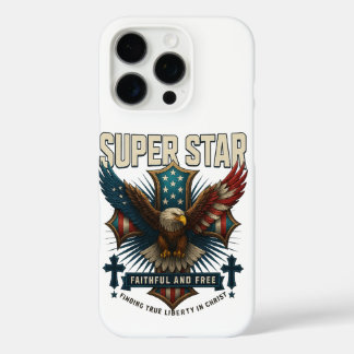 Funda iPhone 16 Pro Emblema de Águila Super Estrella