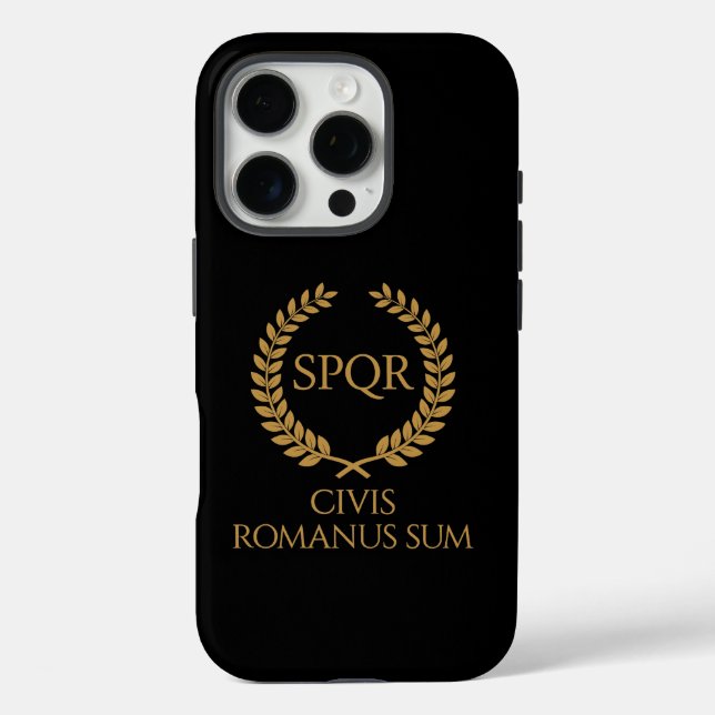 Funda iPhone 16 Pro Emblema Romano SPQR – Civis Romanus Sum Cresta de  (Reverso )