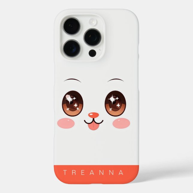 Funda iPhone 16 Pro Encantador Kawaii Vibes (Reverso )