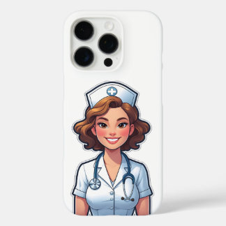 Funda iPhone 16 Pro Enfermera estilo personalizado - Cuidado héroe méd