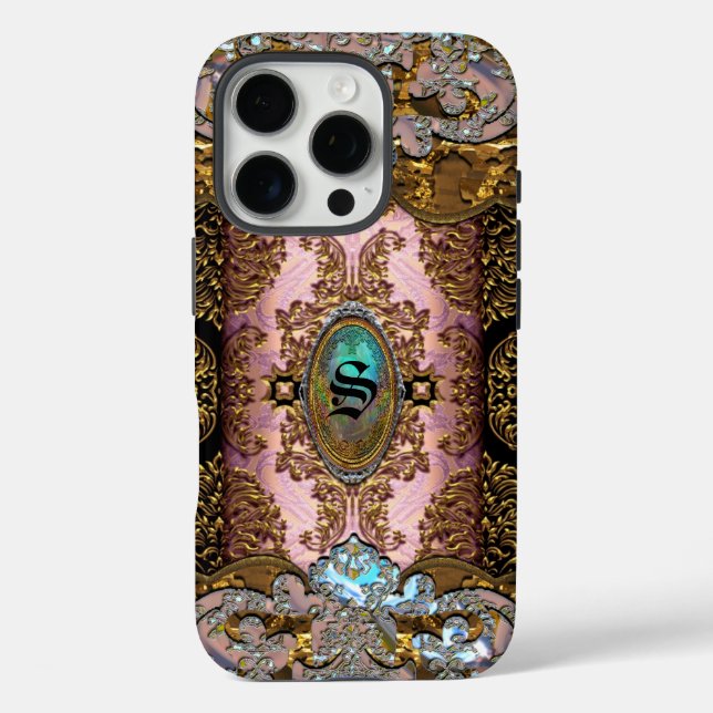 Funda iPhone 16 Pro Enghelryste French Beautiful Moda Monograma (Reverso )