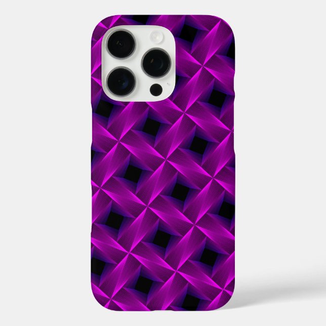 Funda iPhone 16 Pro Enrejado Violeta (Reverso )