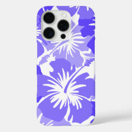 Funda iPhone 16 Pro Epic Hibiscus Hawaiian Floral Aloha Shirt Lilac