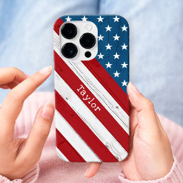 Funda iPhone 16 Pro Estados Unidos: Estrellas patrióticas y bandas Ban