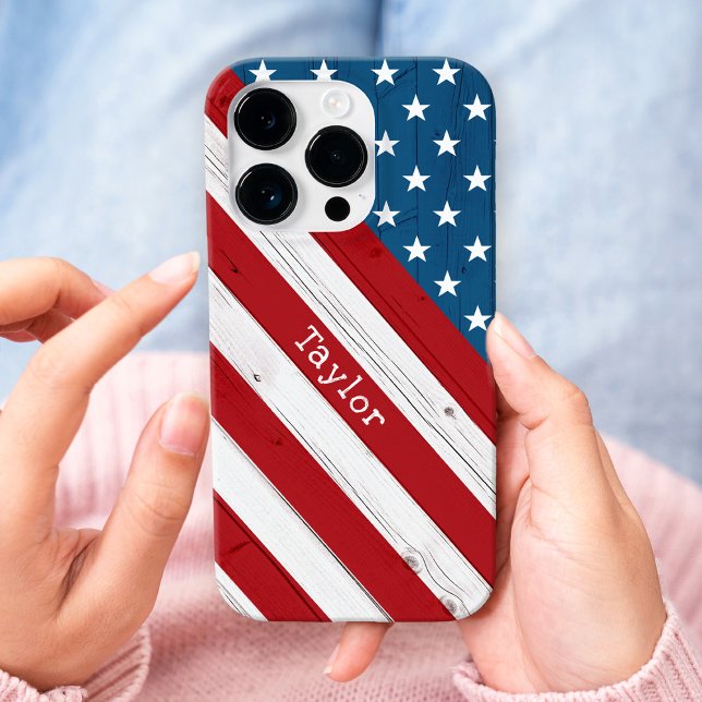 Funda iPhone 16 Pro Estados Unidos: Estrellas patrióticas y bandas Ban (Subido por el creador)