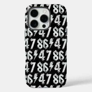 Funda iPhone 16 Pro Estilo de rock 80 retro anti Trump