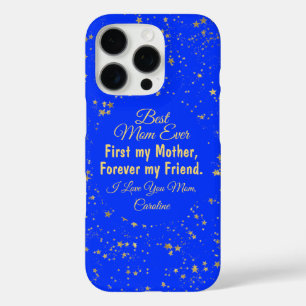 Funda iPhone 16 Pro Estrella azul mejor mamá de todos los tiempos Día 