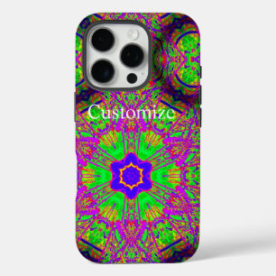 Funda iPhone 16 Pro estrella groovy de seis puntos