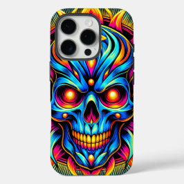 Funda iPhone 16 Pro Estuche Artsy Skull Phone