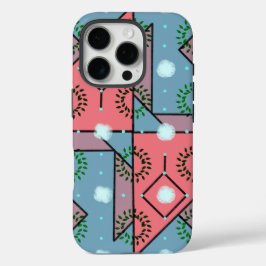 Funda iPhone 16 Pro Estuche Blue Coral Geometric vibrant iPhone / iPad