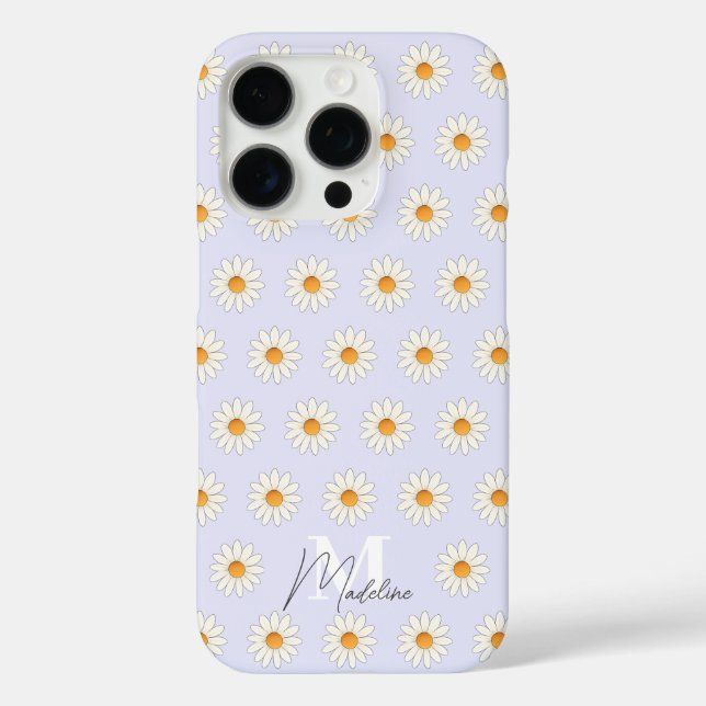 Funda iPhone 16 Pro Estuche Daisy Floral para iPhone y iPad de moda -  (Reverso )