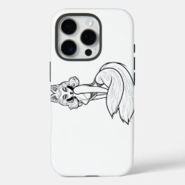 Funda iPhone 16 Pro estuche de teléfono chica fox