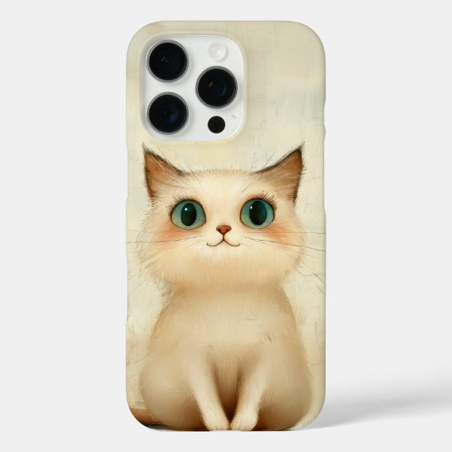 Funda iPhone 16 Pro Estuche de teléfono para gato (Reverso )