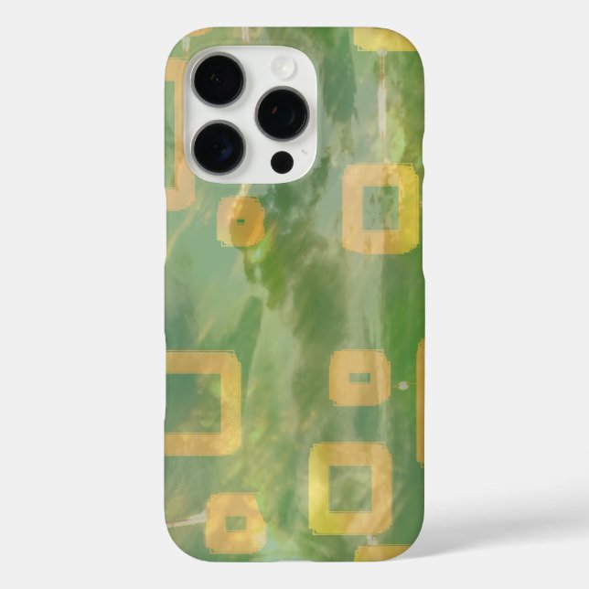 Funda iPhone 16 Pro Estuche elegante para iPhone verde / iPad (Reverso )