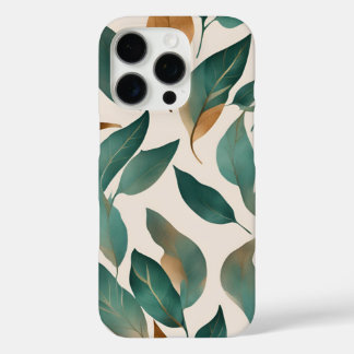Funda iPhone 16 Pro Estuche Leaf Pattern iPhone