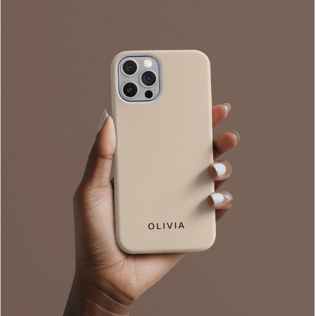 Funda iPhone 16 Pro "Estuche para iPhone Beige personalizado con Perso (Subido por el creador)