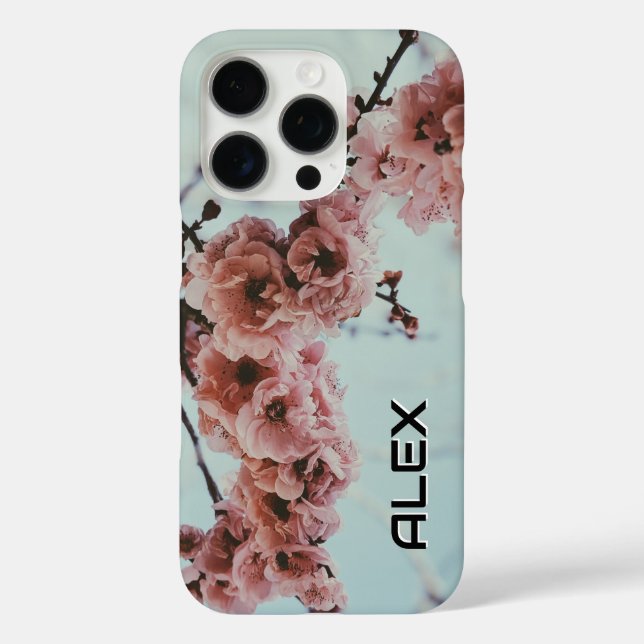 Funda iPhone 16 Pro Estuche para iPhone con flores de cerezo - Primave (Reverso )