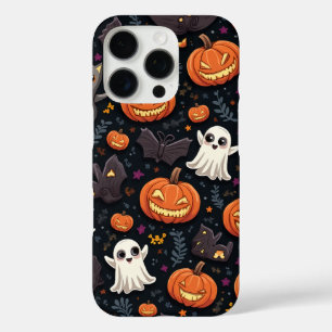 Funda iPhone 16 Pro Estuche para iPhone con patrones de Halloween