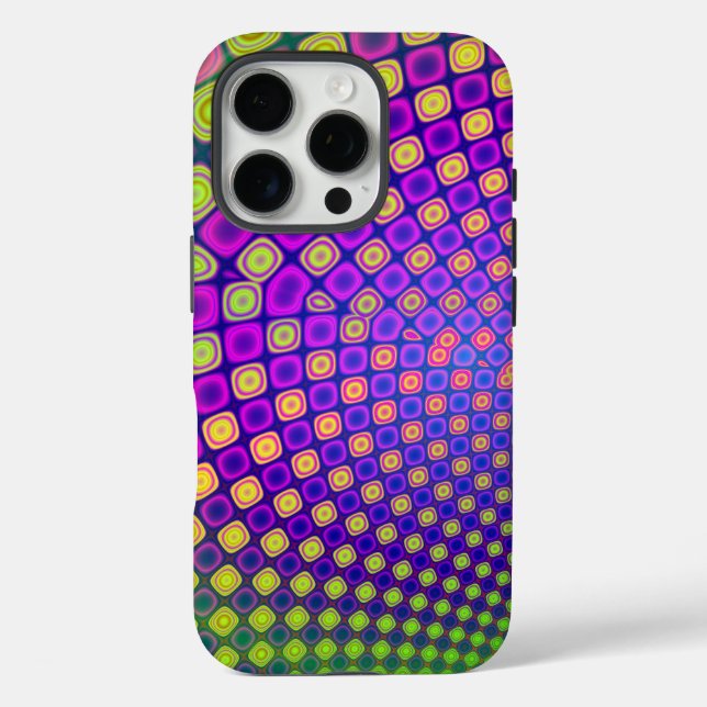 Funda iPhone 16 Pro Estuche para iPhone de patrones abstractos de moda (Reverso )