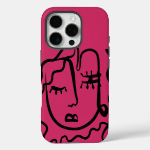 Funda iPhone 16 Pro Estuche para iPhone / iPad de la línea de la mujer